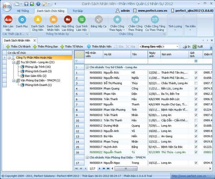 phần mềm quản lý nhân sự