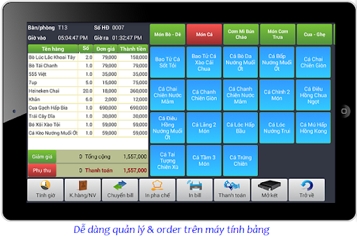 PHẦN MỀM TÍNH TIỀN NHÀ HÀNG